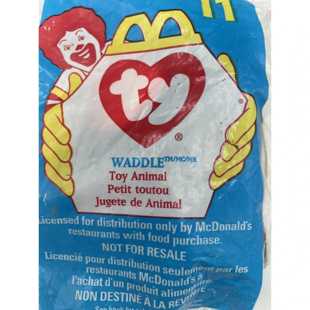 McDonald's TY waddle number 11 toy Unopened New Old Stock 11221124051